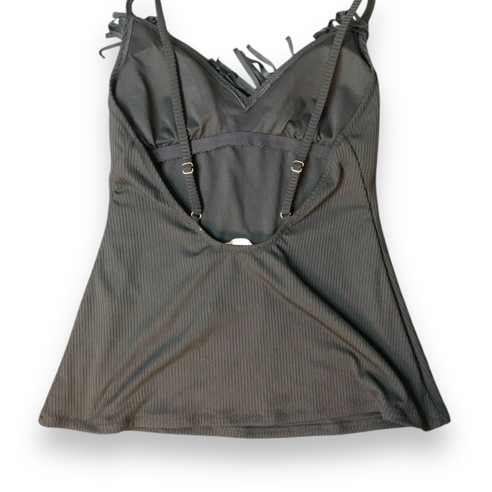 Jessica Simpson women’s Black Fringe swim tankini size medium - Picture 3 of 4